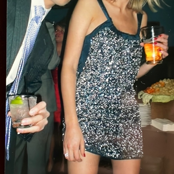 Night Birger et Mikkelsen Navy and Silver Sequin Dress - Picture 9 of 9